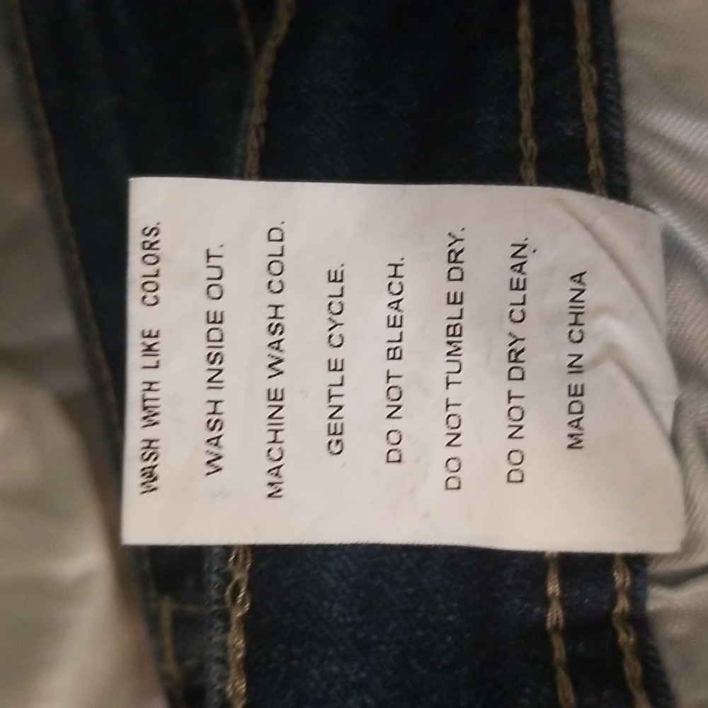Composition Blue Ripped Denim Short Size XL - Picture 6 of 16